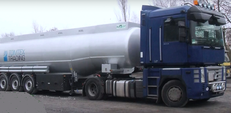 груз для полуприцепа цистерны